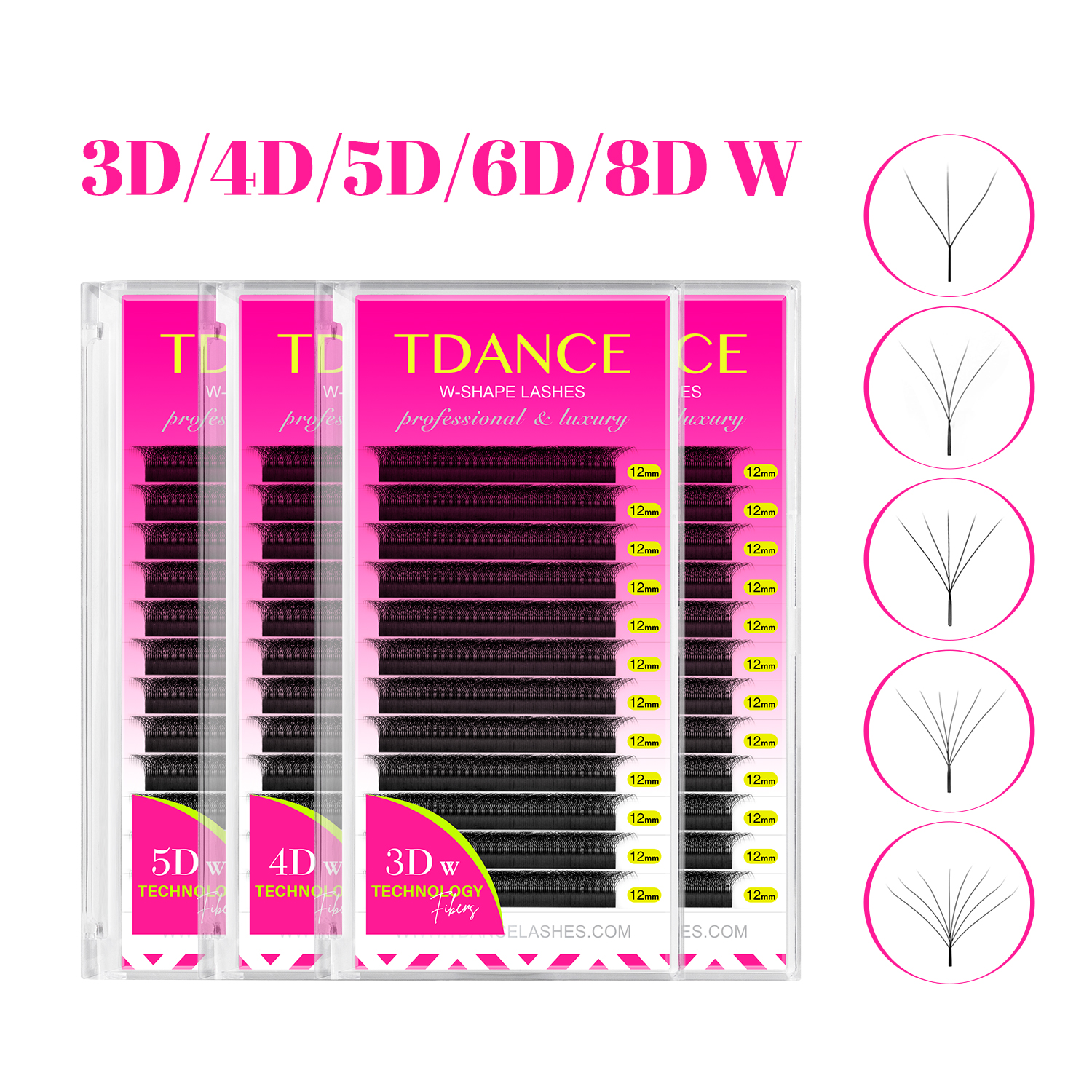 Eyelash Extension For Asian Eyes - TDANCE 3D 4D 5D 6D Premade