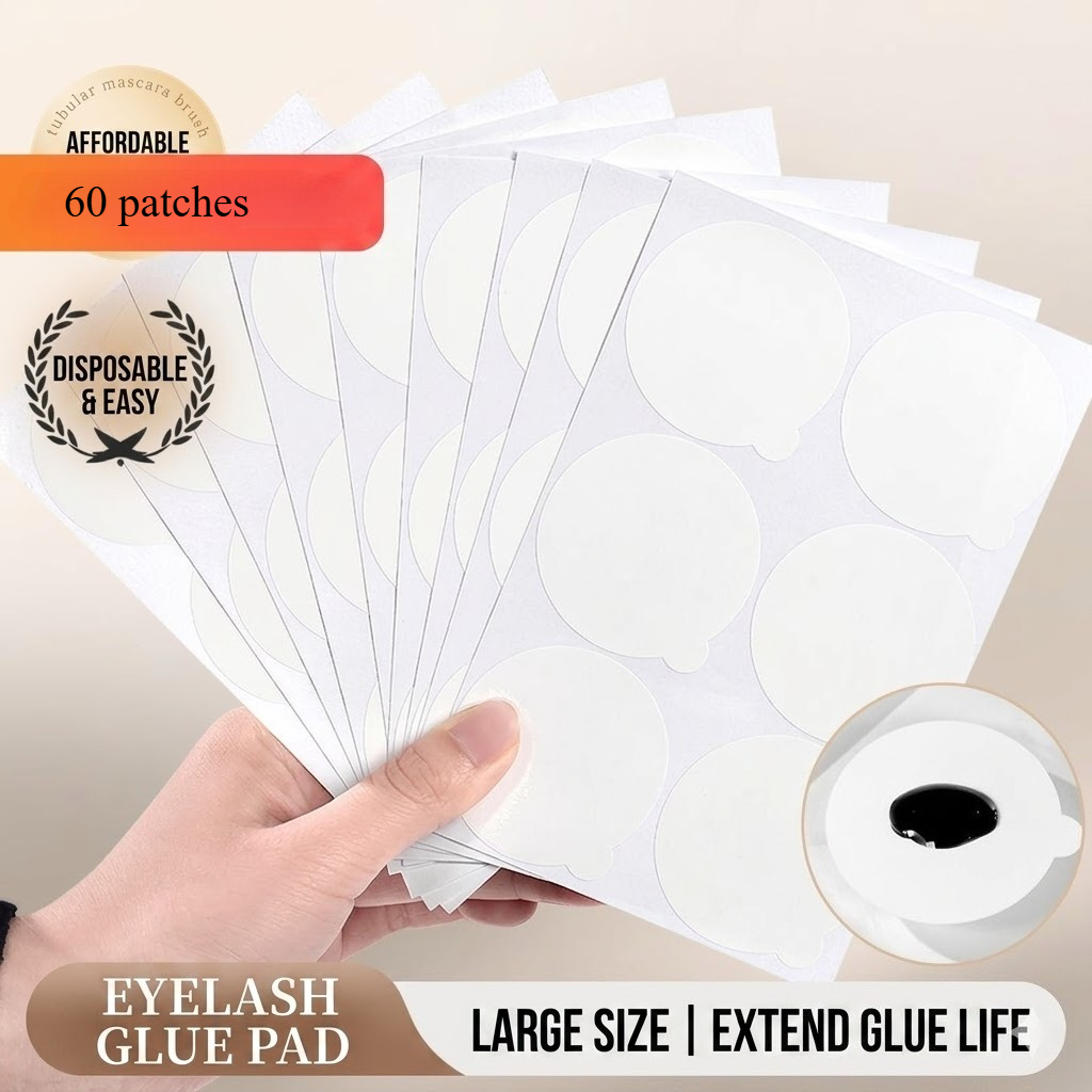 Eyelash Extension Examples - 60 patches Professional Lash Glue Stickers