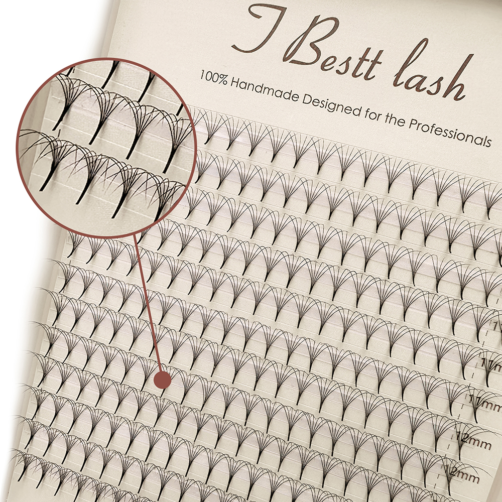 Eyelash Extension For Asian Eyes - TBestt 5D/6D/8D/10D Premade Fans Volume Russian
