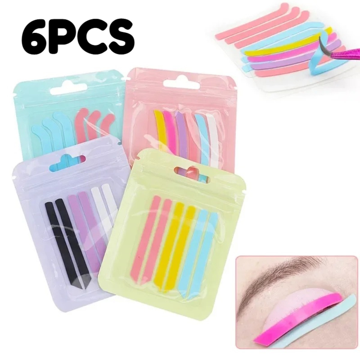 Eyelash Extension Wholesale - 6Pcs Multi-Functional Lash Lift Silicone Pads