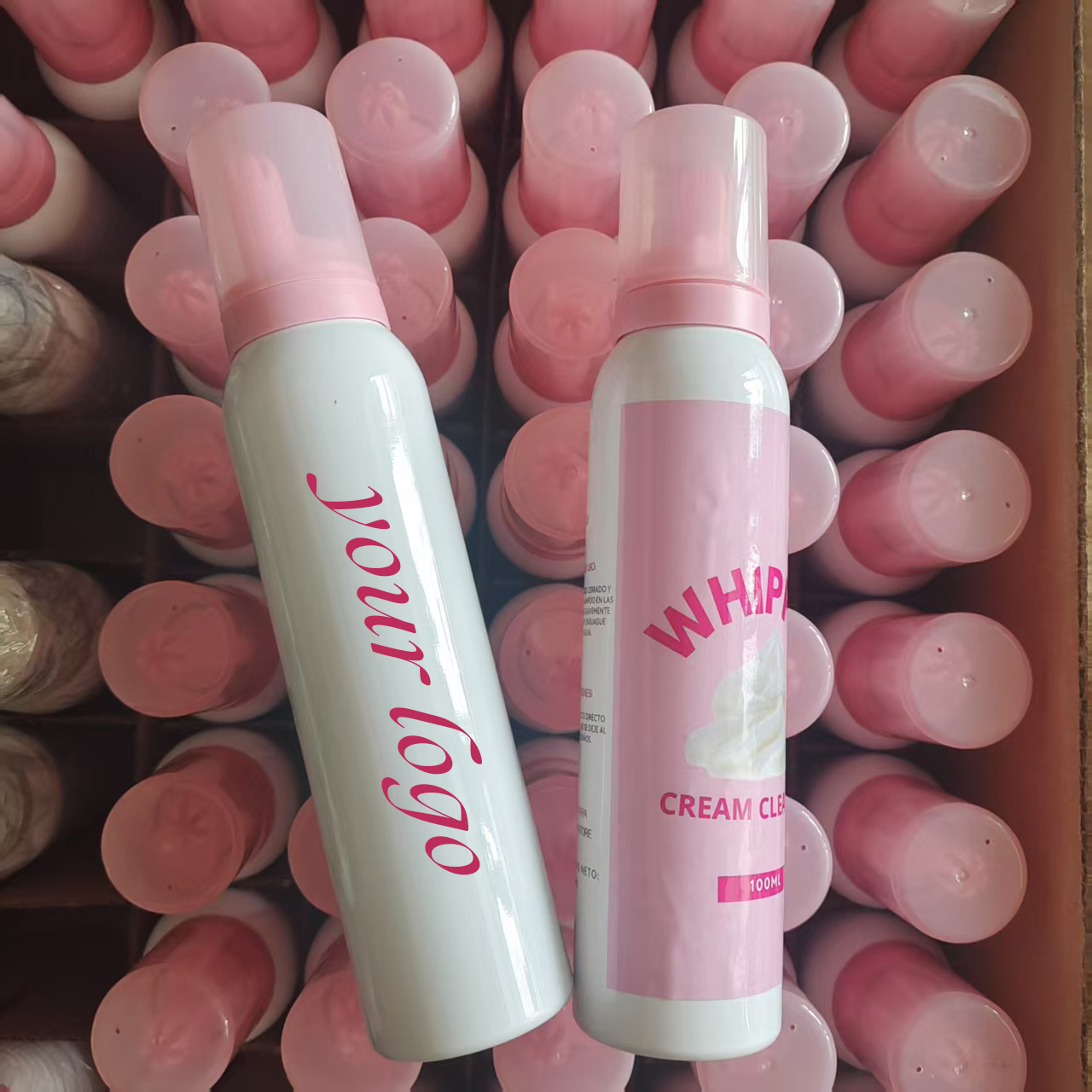 Eyelash Extension Logo - Custom Whipped Lash Cream Shampoo Foam