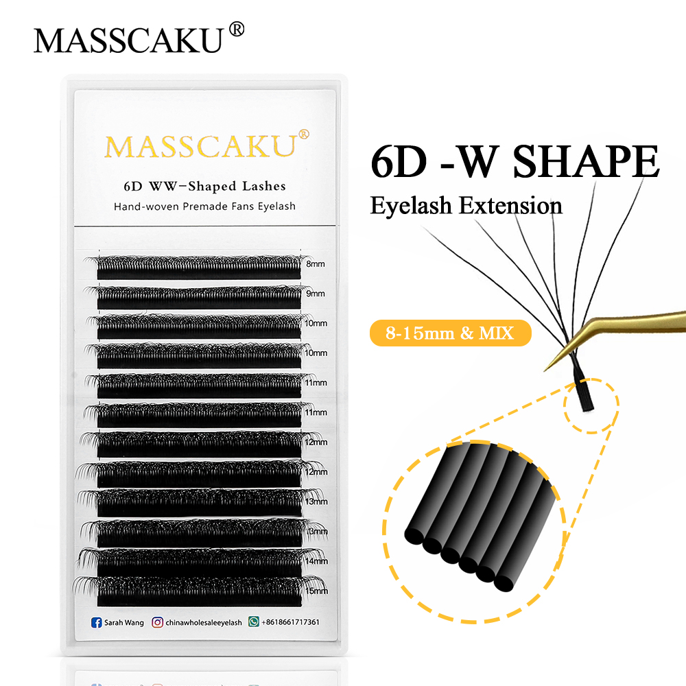 Lash Fan Volume - MASSCAKU W Shape Bloom 3D-10DW Premade