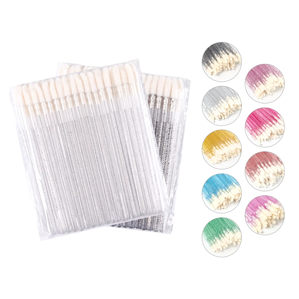 Eyelash Extension Wholesale - Wands Mascara Brushes Lip 50/100PCS Disposable