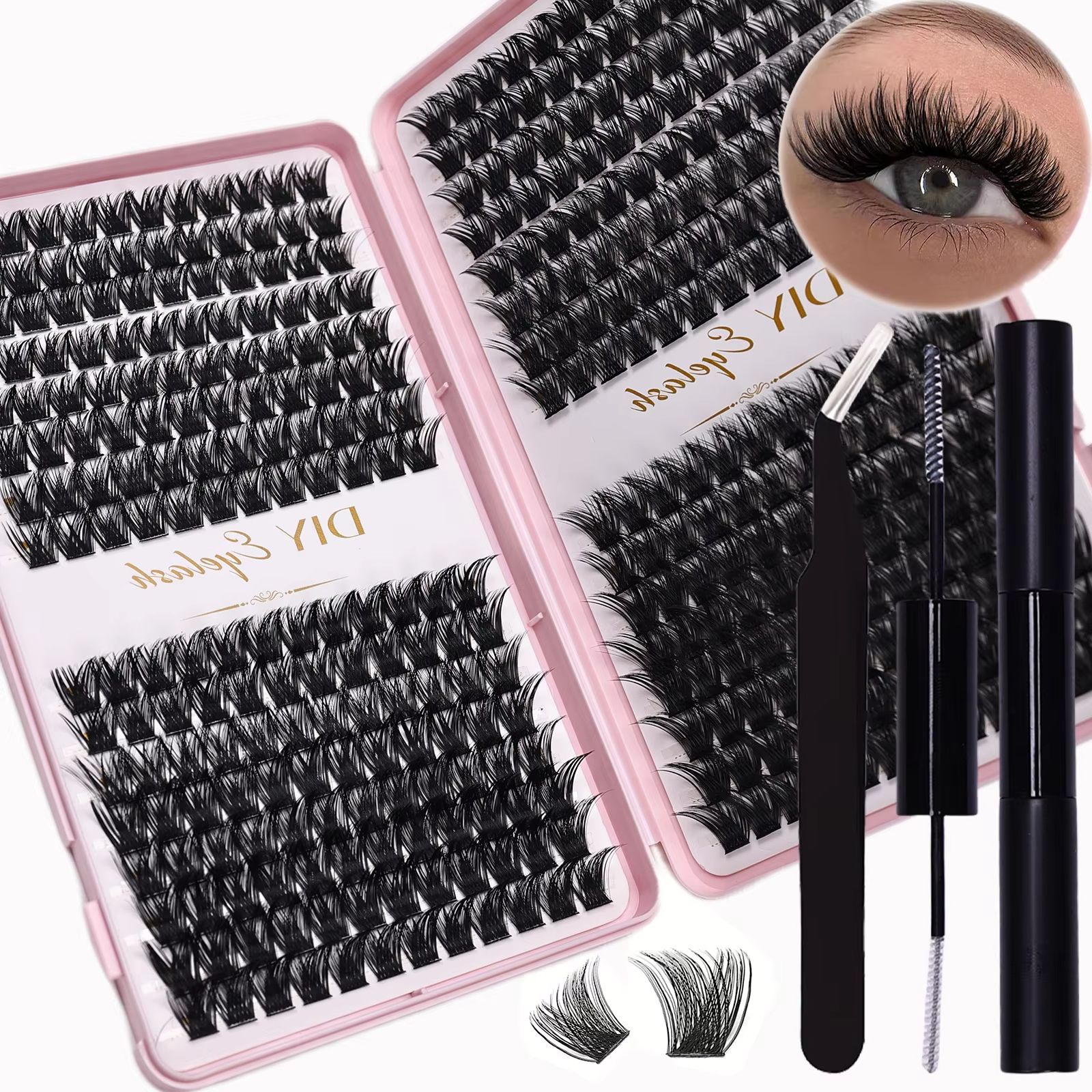 Eyelash Extension Equipment - DIY Eyelash Extension Kit 384pcs D