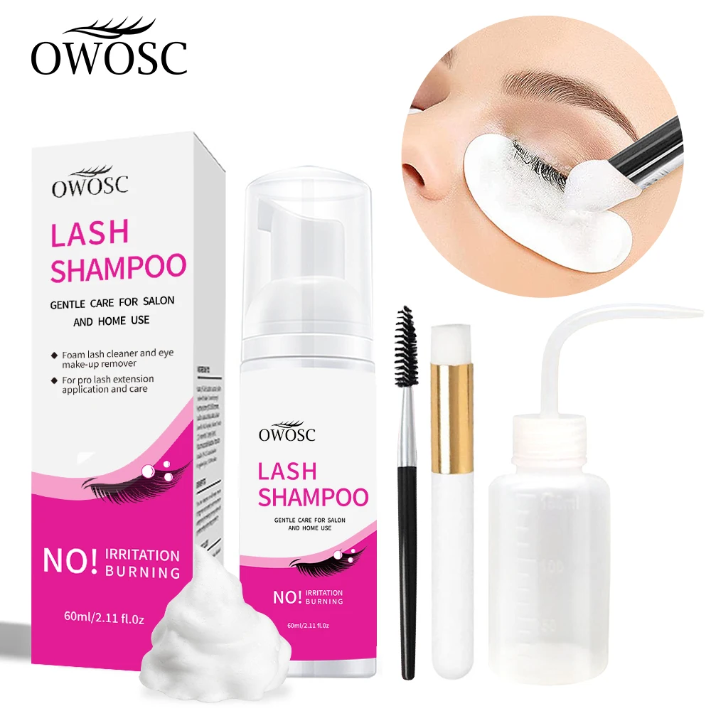Eyelash Extension Logo - 60ml Eyelash Extension Shampoo Foam Professional
