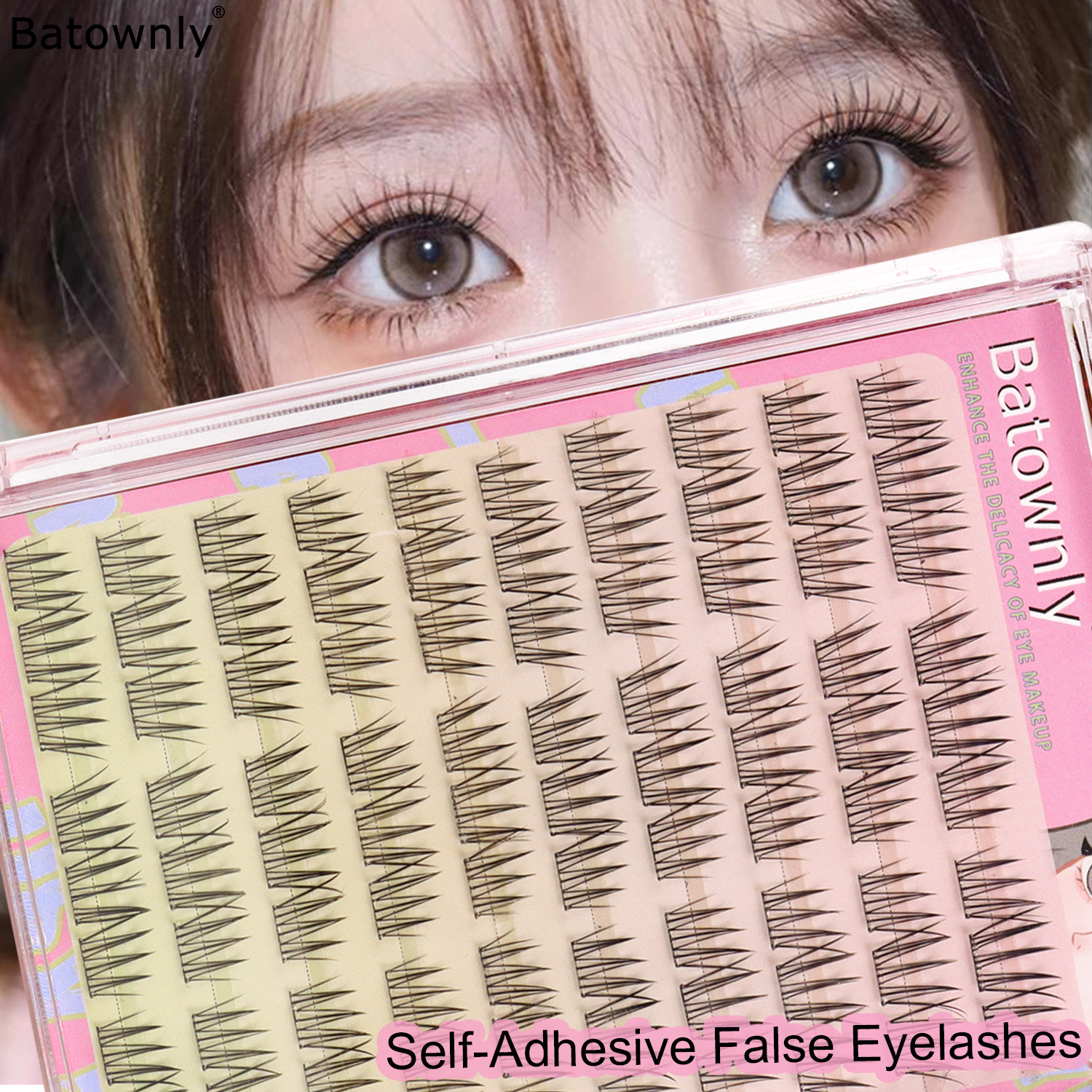 Eyelash Extension Single Lash - 90 Pcs Self-adhesive Eyelash Cluster Idol