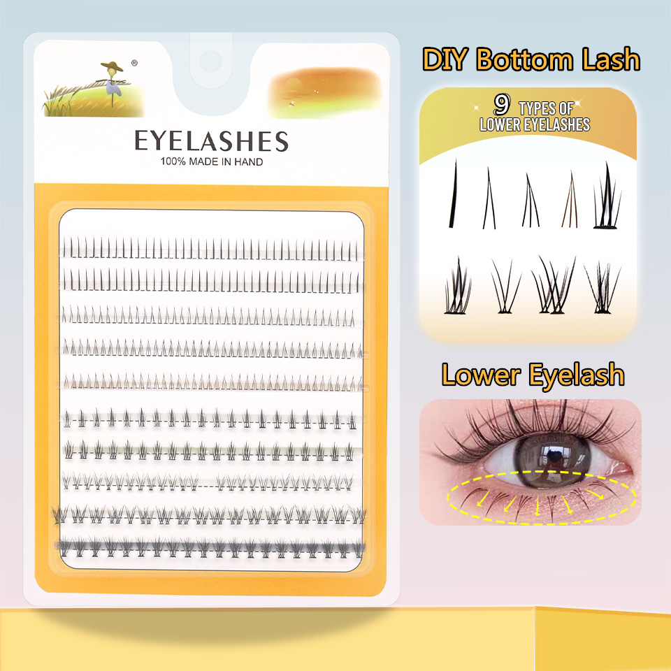 NEW 9 Styles DIY Lower Lash Cl - Eyelash Extension Anime Style ulasan dan harga