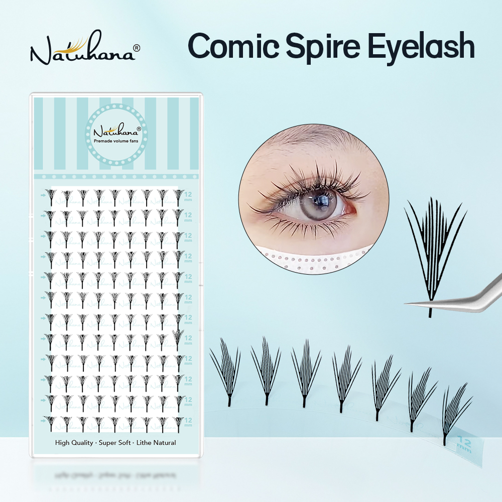 NATUHANA Narrow Spiky Premade  - Eyelash Extension Anime Style ulasan dan harga