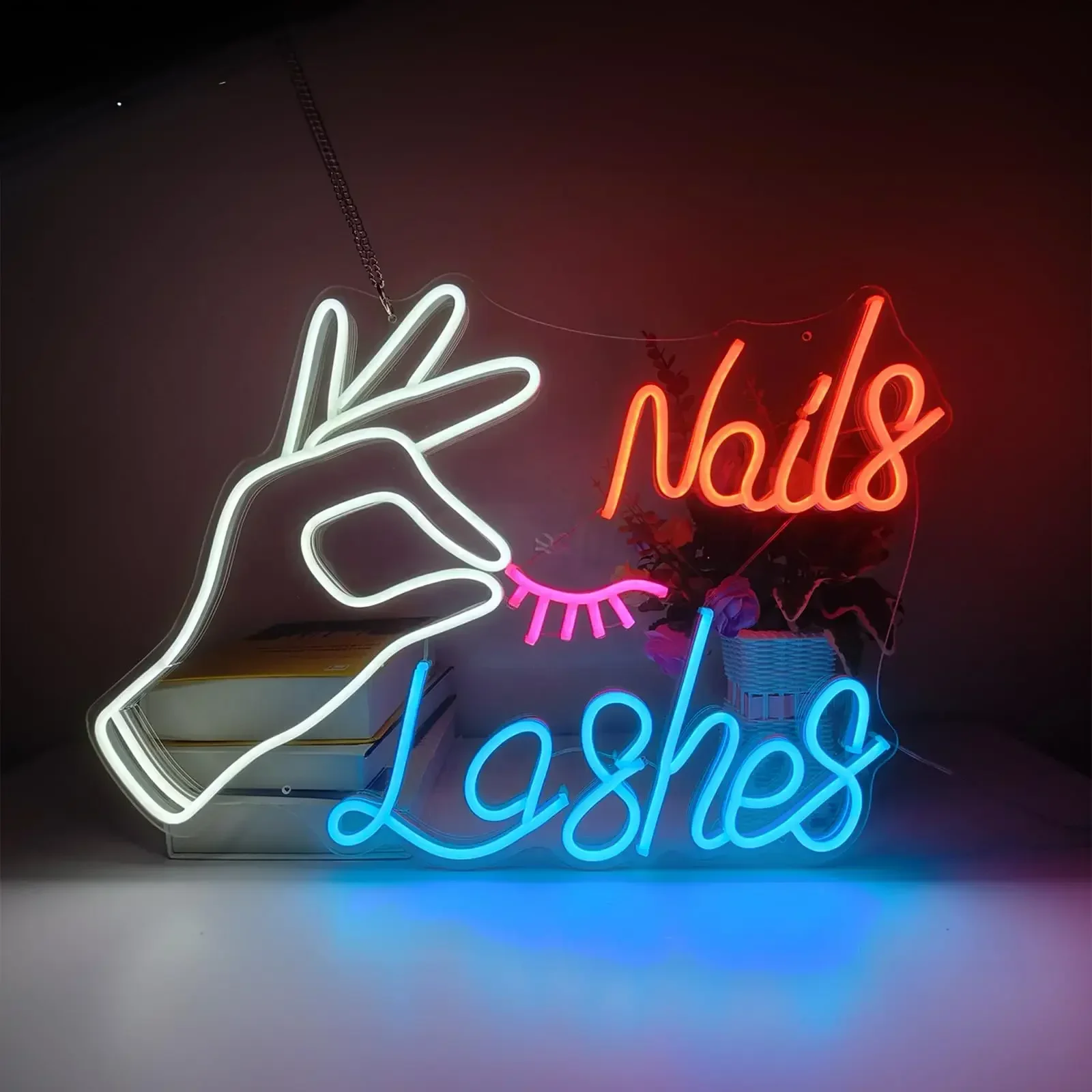 LED Nail Eyelash Neon Sign for - Eyelash Extension Logo ulasan dan harga