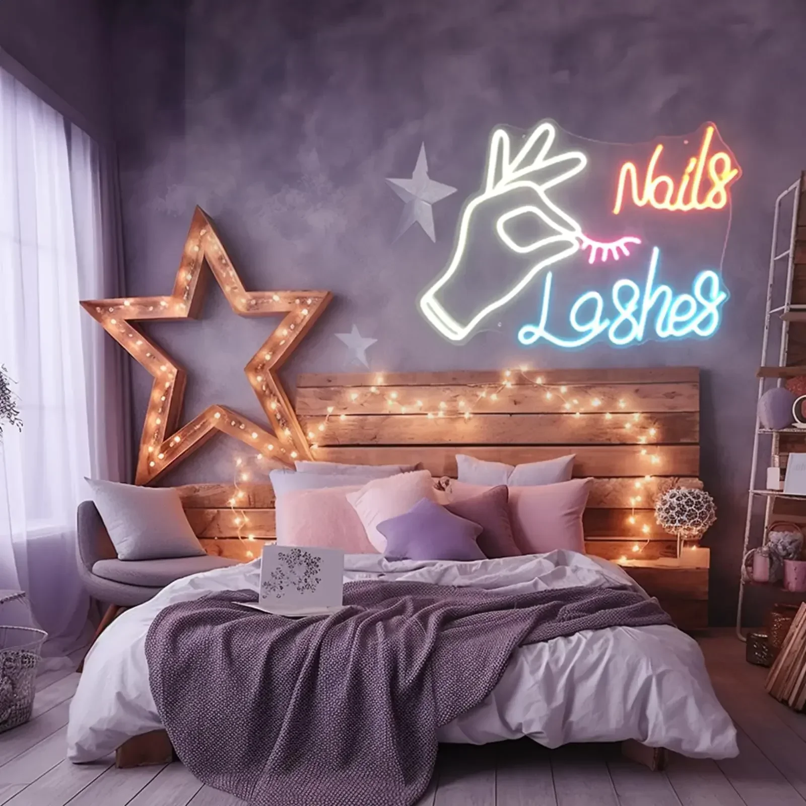 LED Nail Eyelash Neon Sign for - Eyelash Extension Logo ulasan dan harga