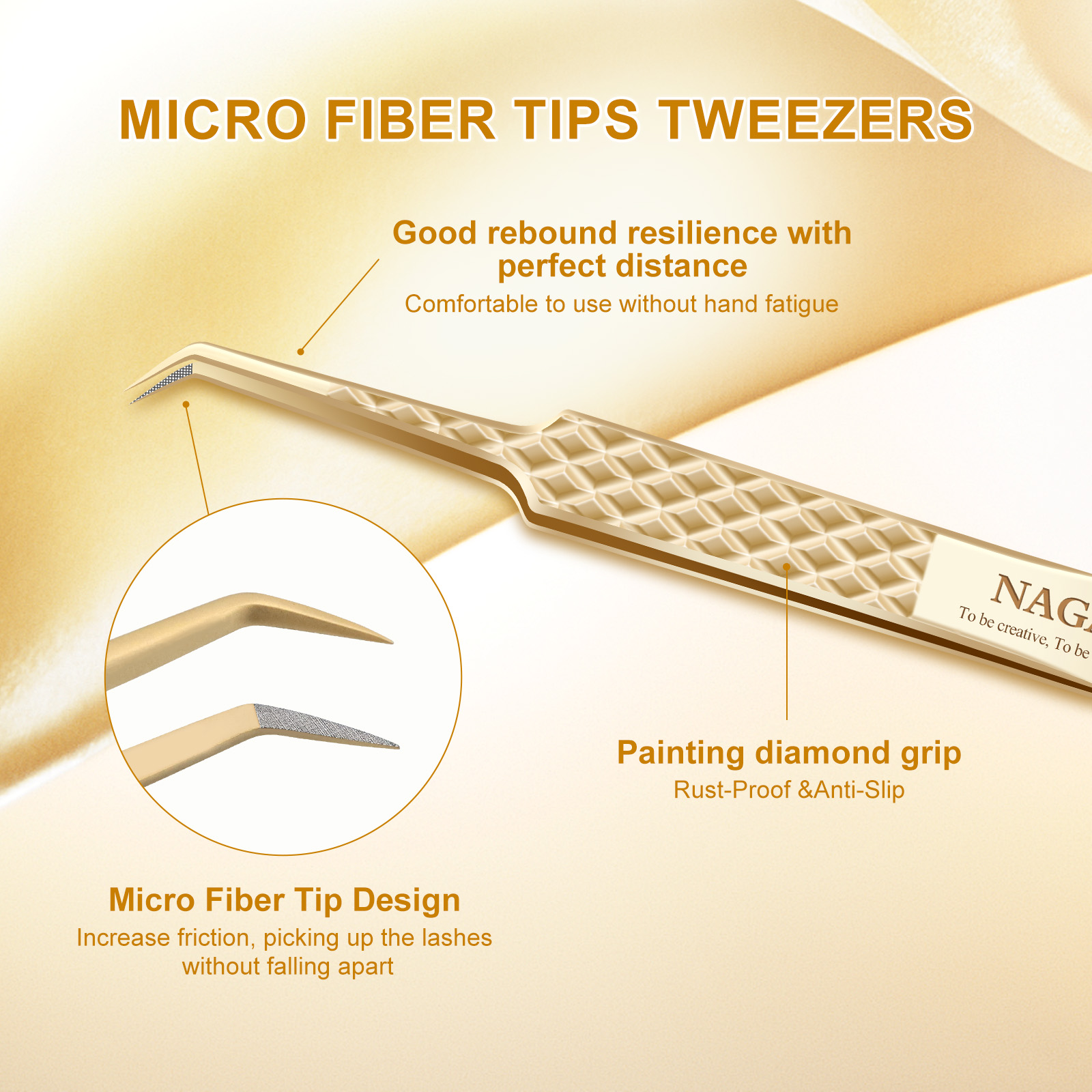 NAGARAKU AG Tweezers For Eyela - Eyelash Extension Usa ulasan dan harga