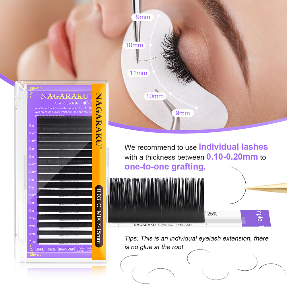 NAGARAKU Ship From USA 10 Case - Eyelash Extension Usa ulasan dan harga