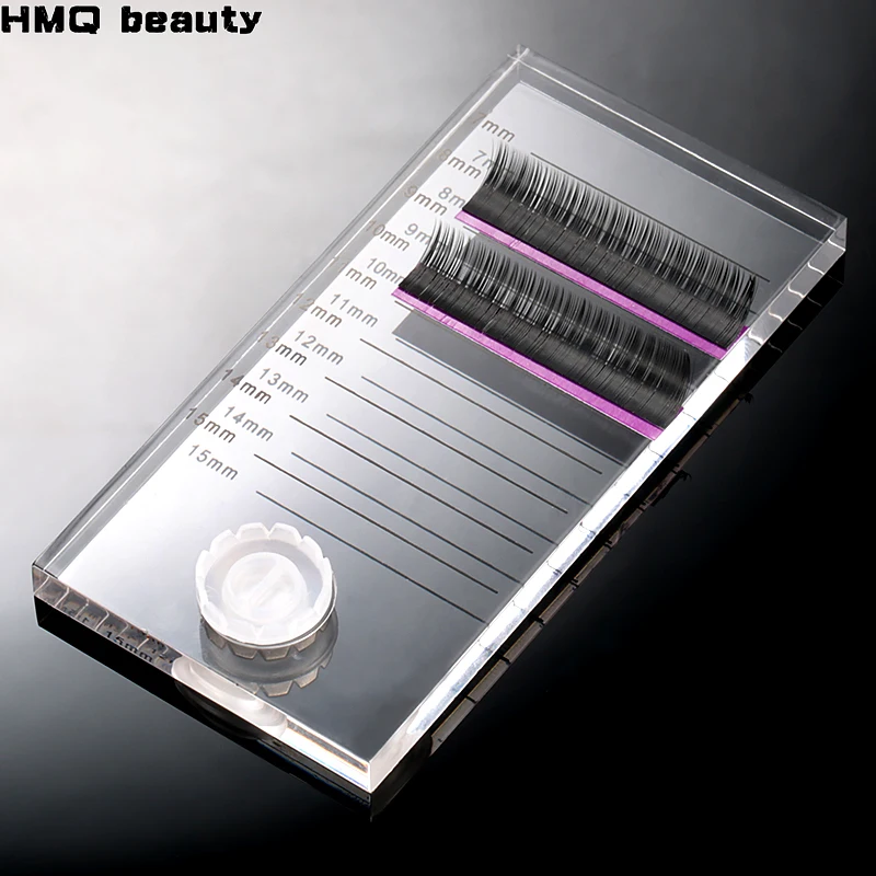 Acrylic Lash Tile with Glue Cu - Eyelash Extension Examples ulasan dan harga