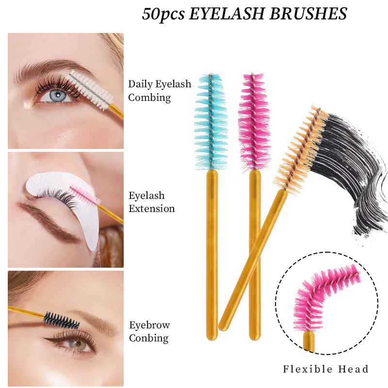 50Pcs Disposable Eyelash Makeu - Eyelash Extension Vendor ulasan dan harga
