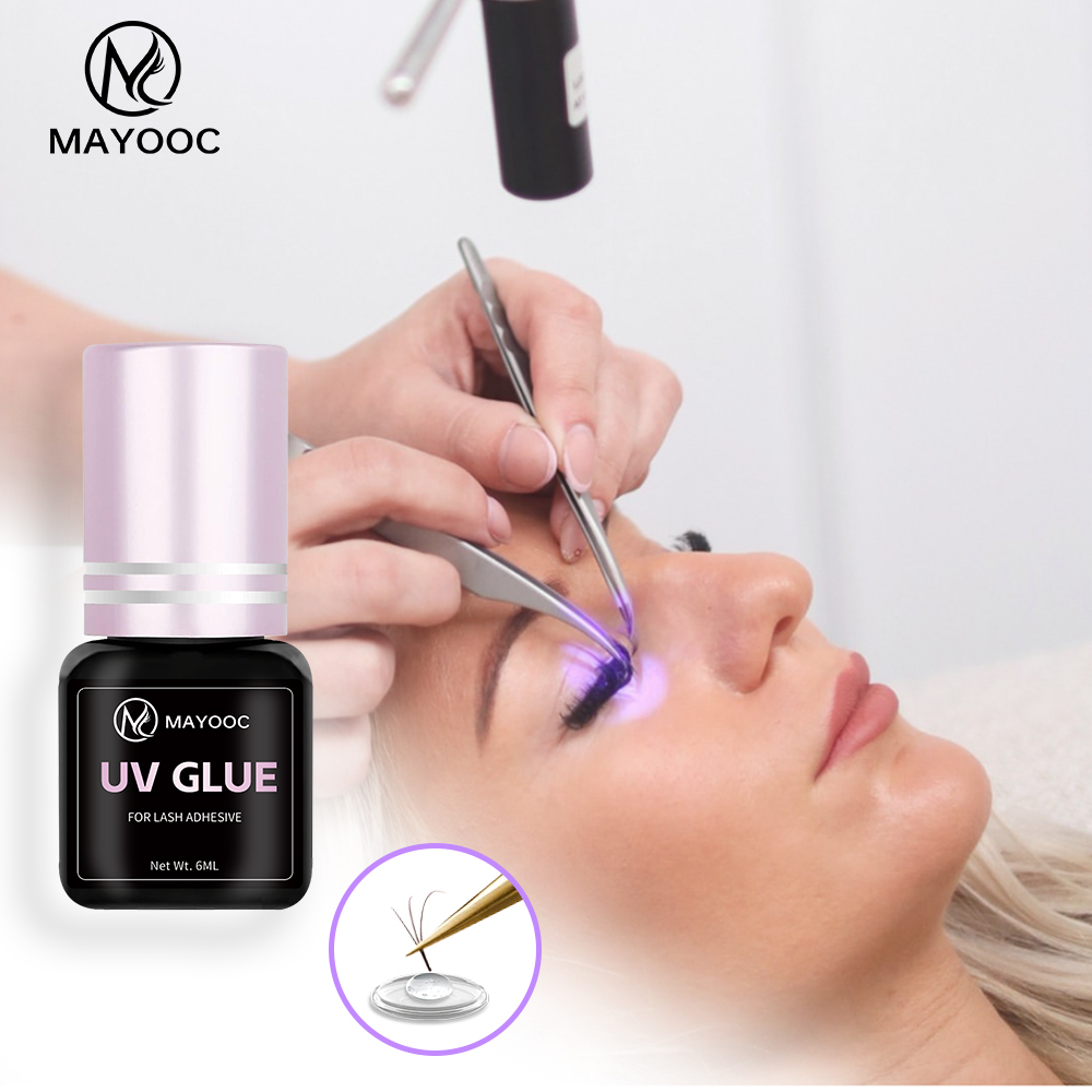 MAYOOC Fast Drying 0.1S UV Eye - Eyelash Extension Logo ulasan dan harga