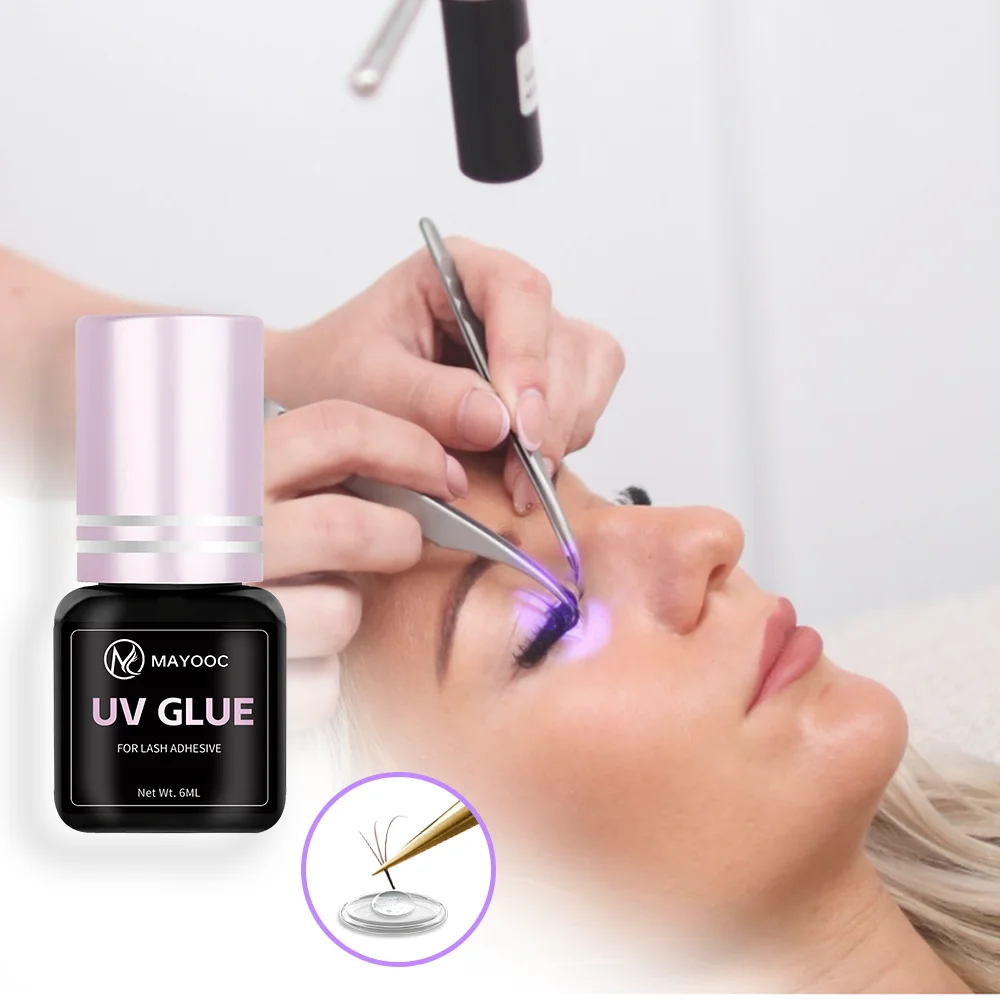 MAYOOC Fast Drying 0.1S UV Eye - Eyelash Extension Logo ulasan dan harga