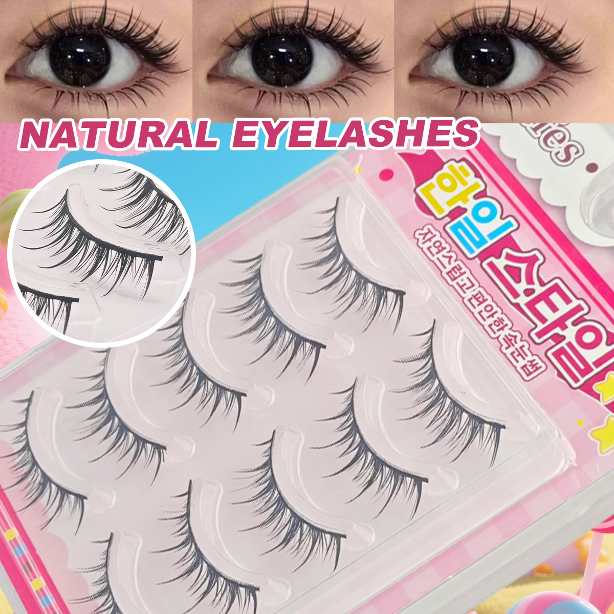 5 Pairs Dramatic Incremental A - Eyelash Extension Anime Style ulasan dan harga