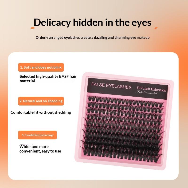 10Row 140 Clusters Fluffy Thic - Eyelash Extension Vendor ulasan dan harga