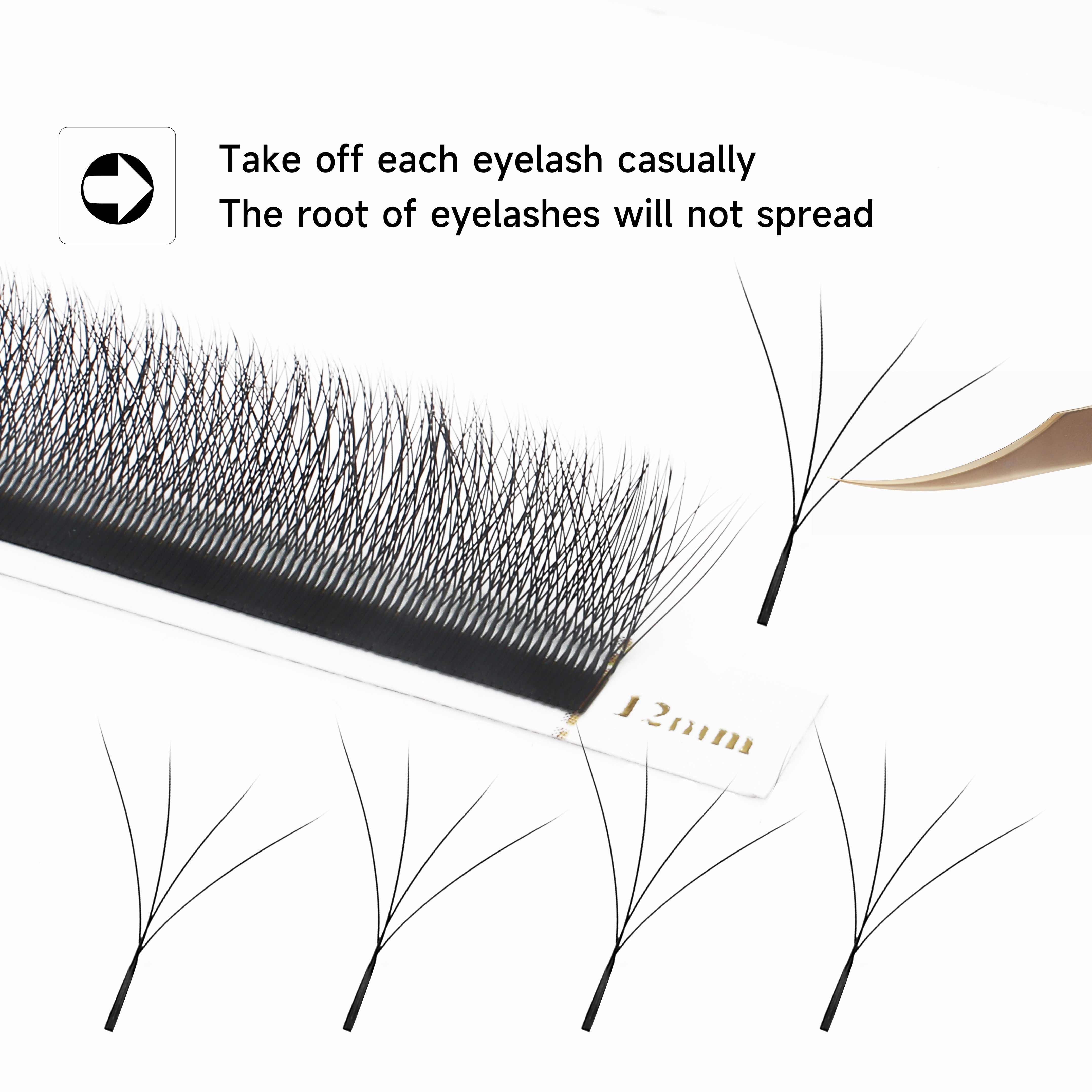 XIUSUZAKI W Shaped Bloom 2D 3D - Eyelash Extension For Asian Eyes ulasan dan harga