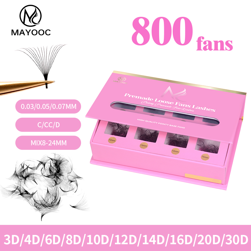 MAYOOC 800Fans Loose Fan Lashe - Eyelash Extension Logo ulasan dan harga