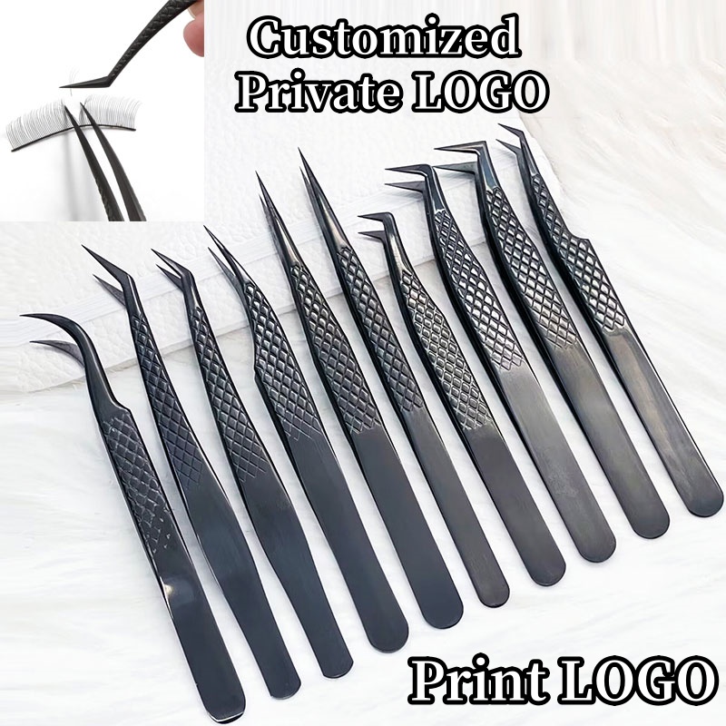 Precise False Lash Tweezers Fo - Eyelash Extension Logo ulasan dan harga