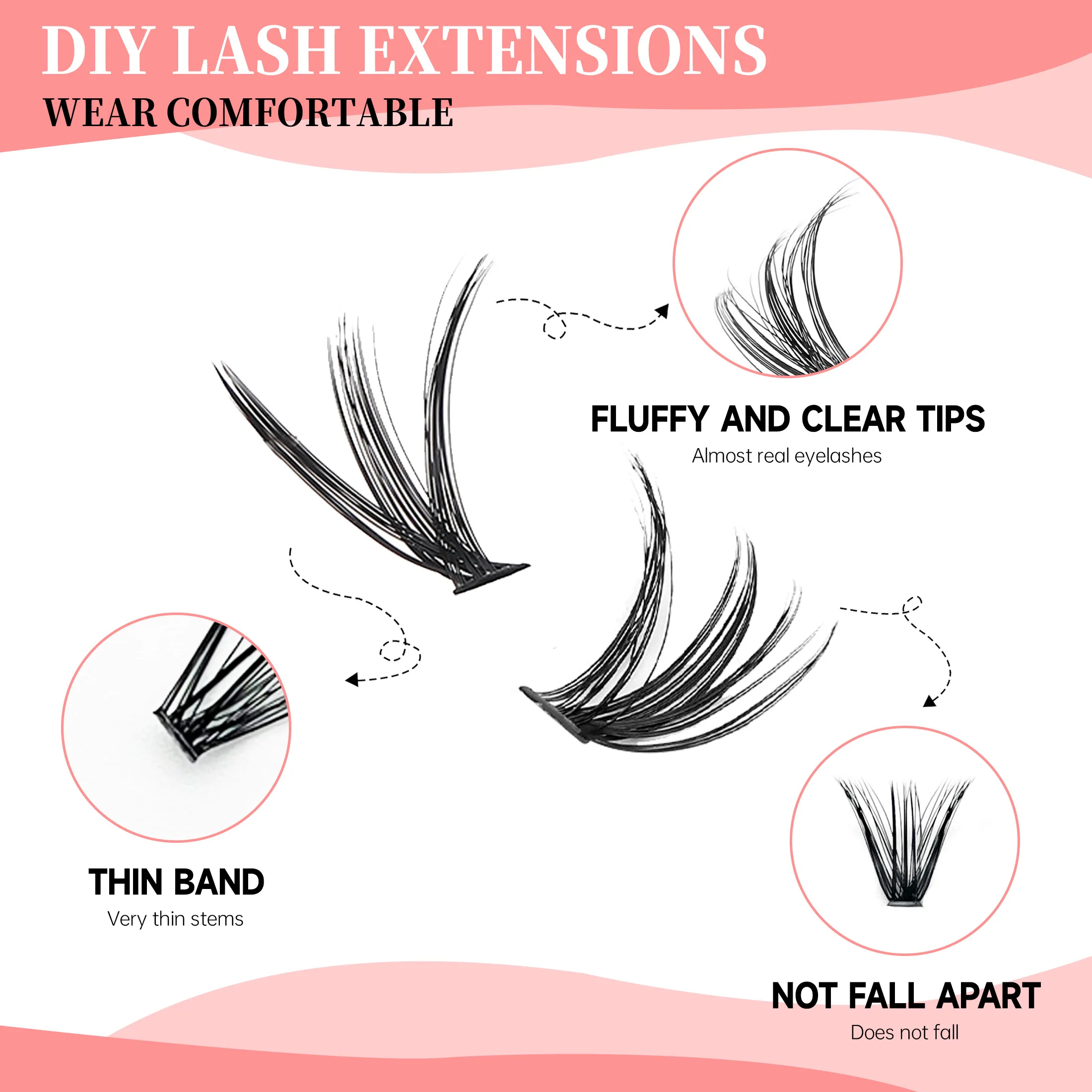 DIY Cluster Extension Lashes K - Eyelash Extension Equipment ulasan dan harga