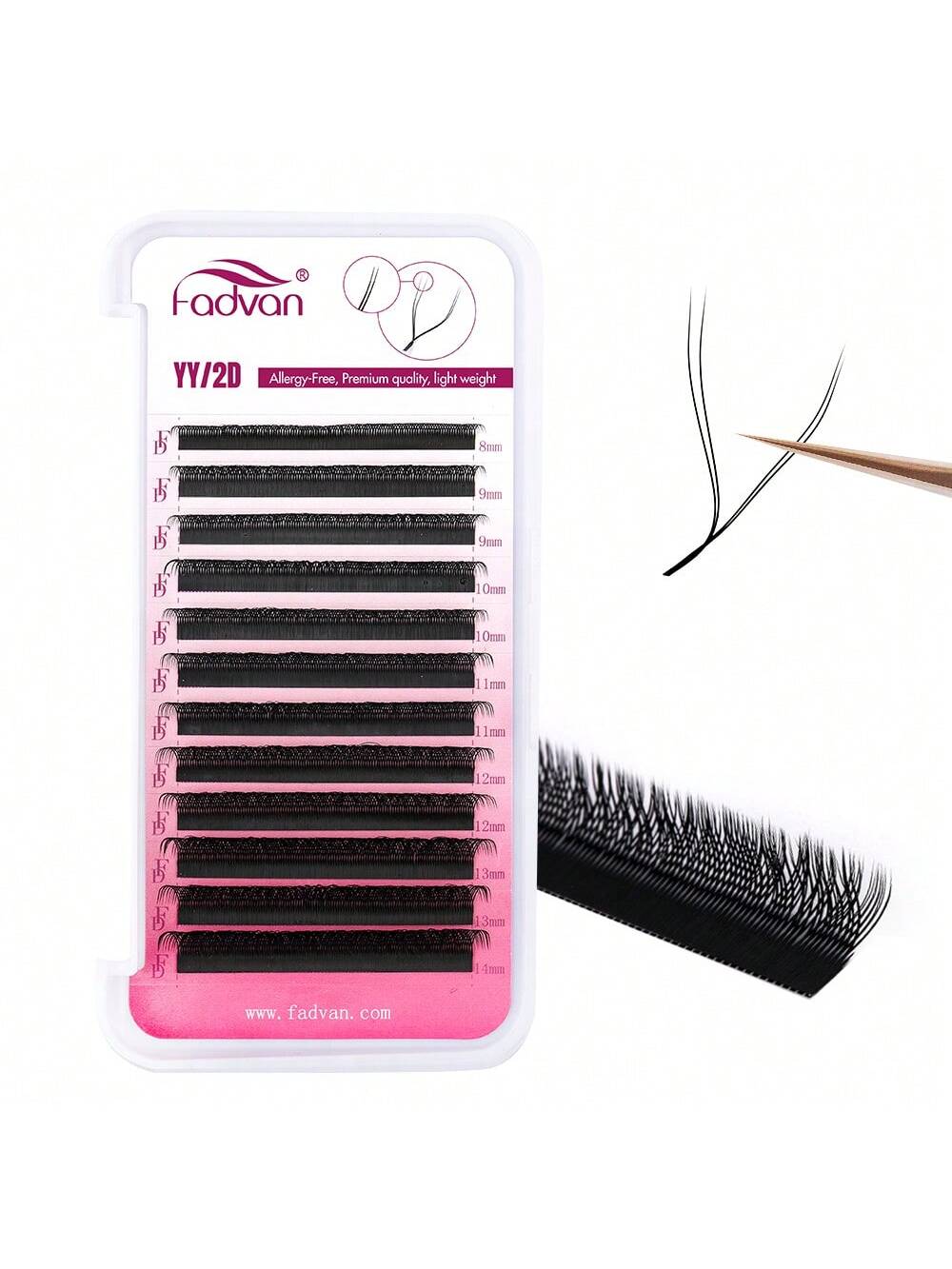 FADVAN 3PCS YY Shape Eyelash E - Eyelash Extension Usa ulasan dan harga