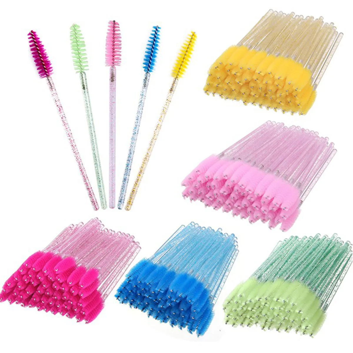 50pcs Eyelash Brushes Mascara  - Eyelash Extension Examples ulasan dan harga