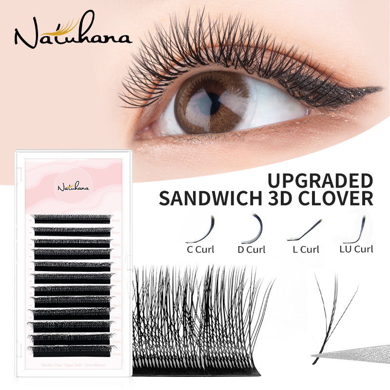 NATUHANA 3D W Shaped (2.0) Sof - Eyelash Extension Logo ulasan dan harga
