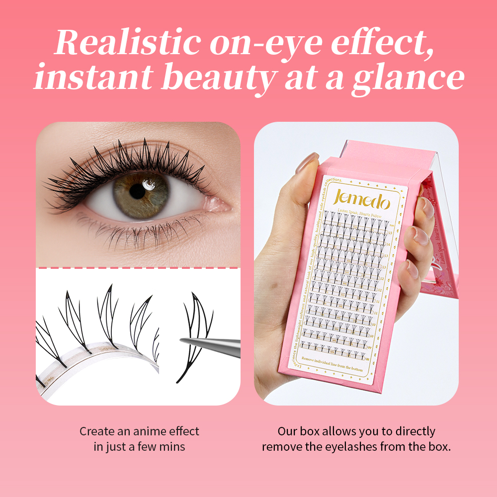 JEMEDO Comic Eyelashes Narrow  - Eyelash Extension Anime Style ulasan dan harga