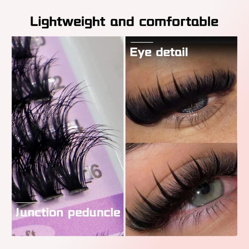 14 Rows Lash Clusters Spikes E - Eyelash Extension Vendor ulasan dan harga