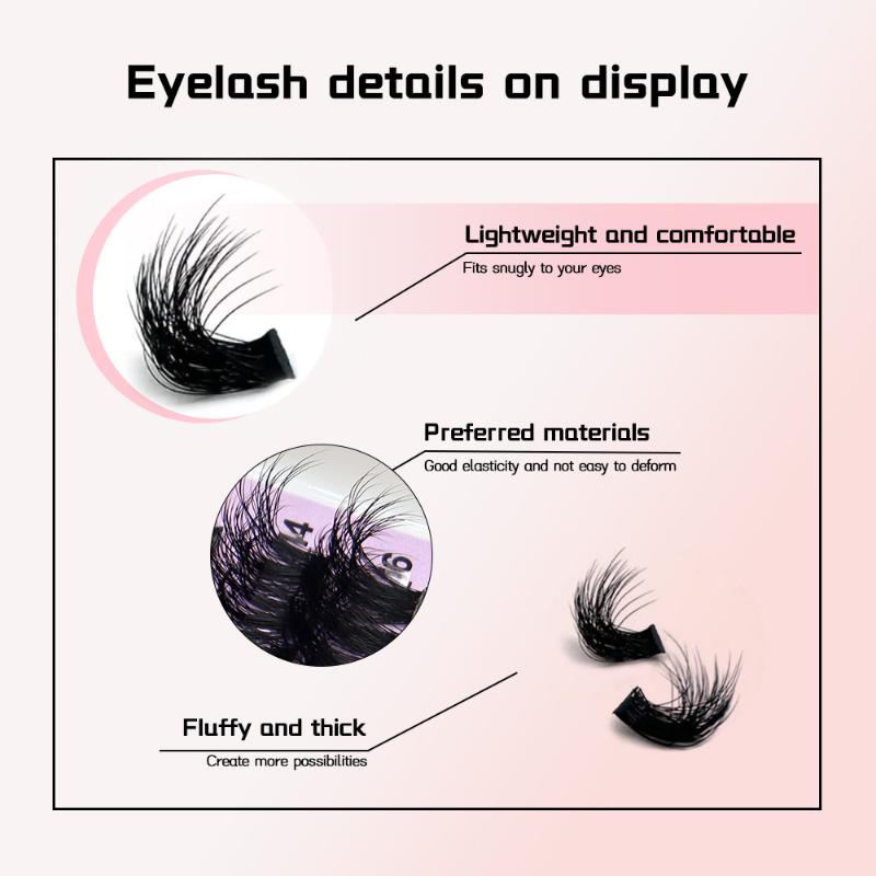 14 Rows Lash Clusters Spikes E - Eyelash Extension Vendor ulasan dan harga