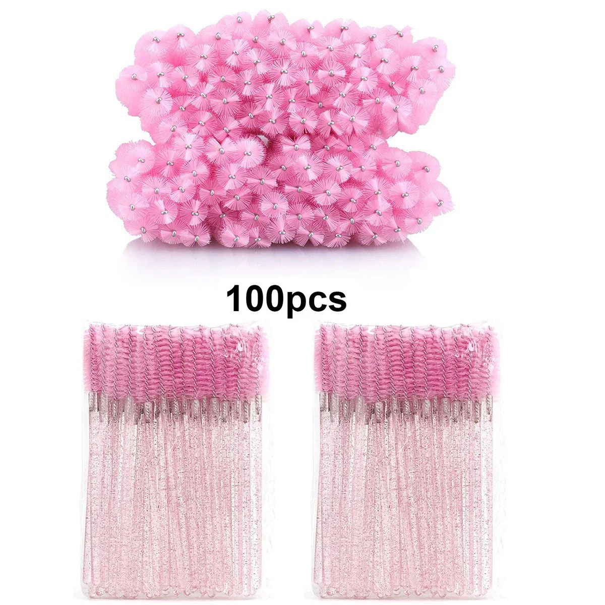 100pcs Disposable Eyelash Brus - Eyelash Extension Vendor ulasan dan harga