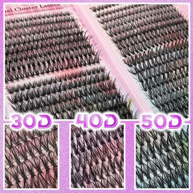 640Pcs Lash Clusters Kit 30D+4 - Eyelash Extension For Asian Eyes ulasan dan harga