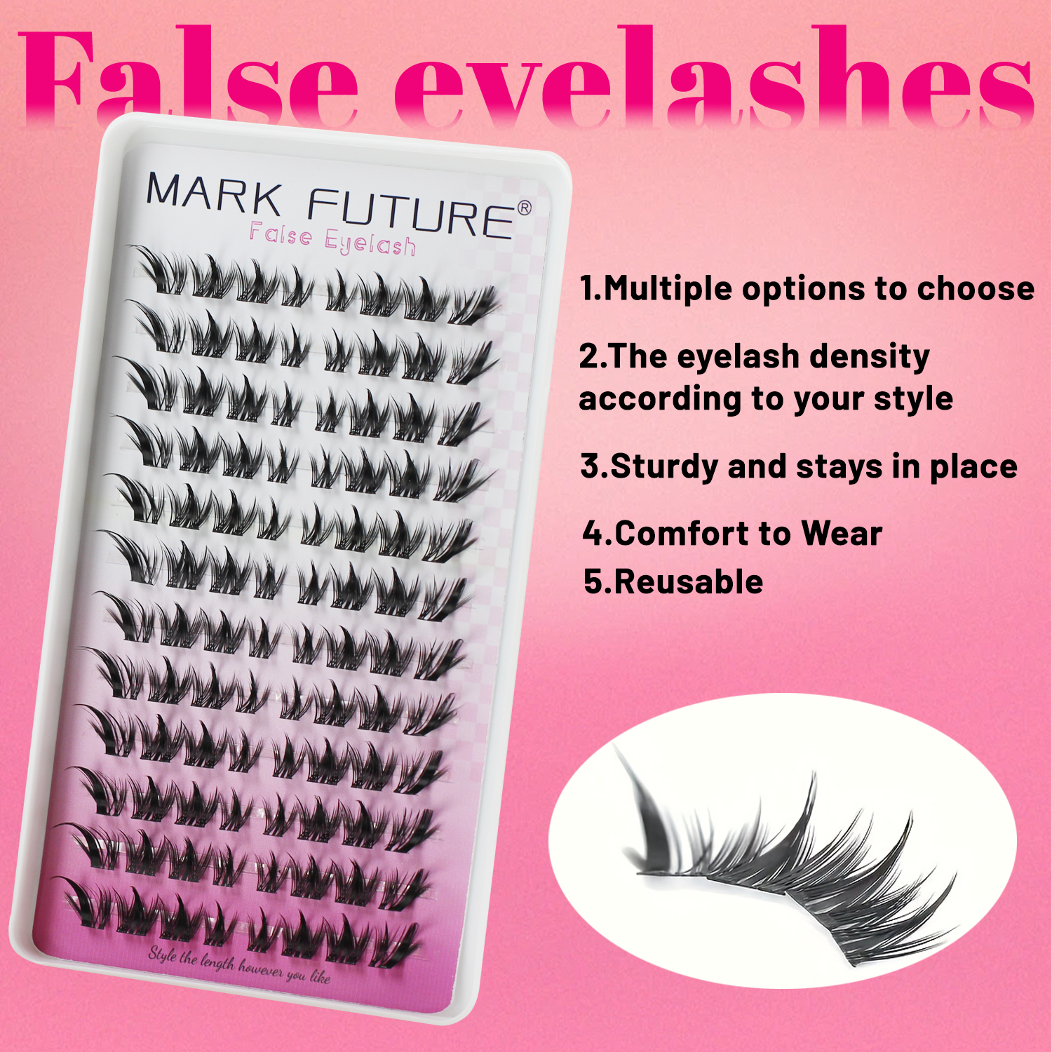 192 Pieces of False Eyelashes, - Eyelash Extension Single Lash ulasan dan harga