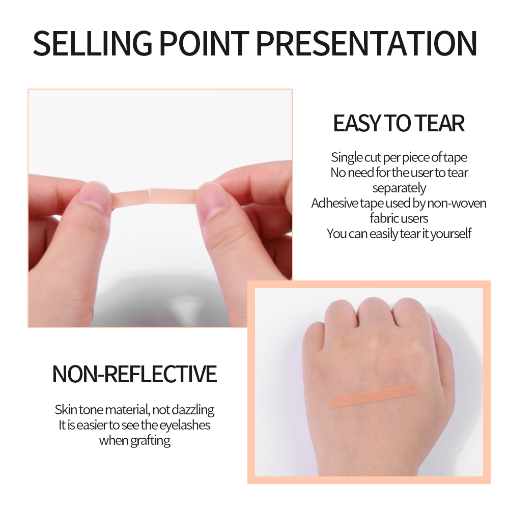 10/20pcs Eyelash Tape Non Wove - Eyelash Extension Examples ulasan dan harga