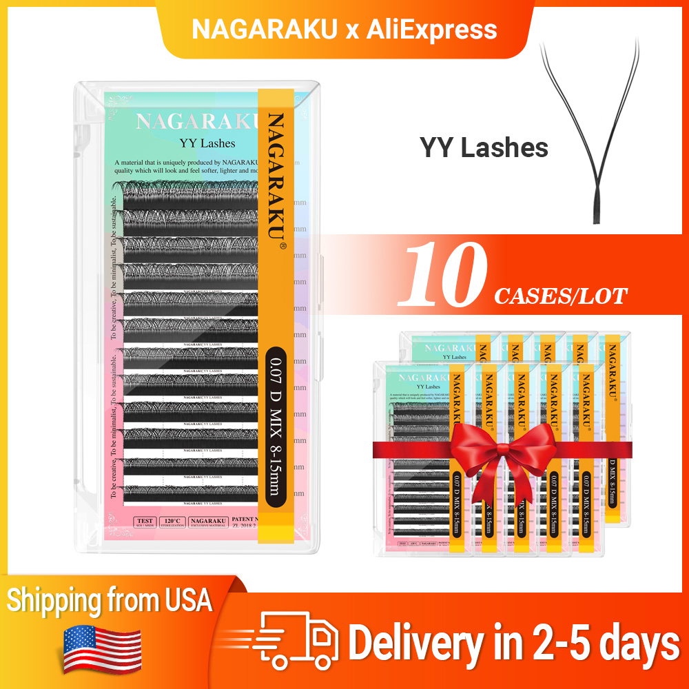 NAGARAKU Ship From USA 10 Case - Eyelash Extension Usa ulasan dan harga