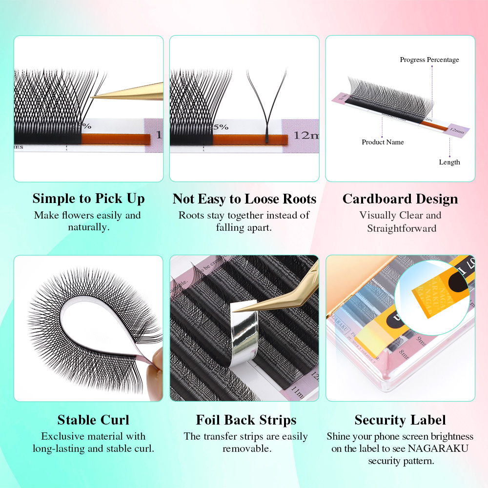 NAGARAKU Ship From USA 10 Case - Eyelash Extension Usa ulasan dan harga