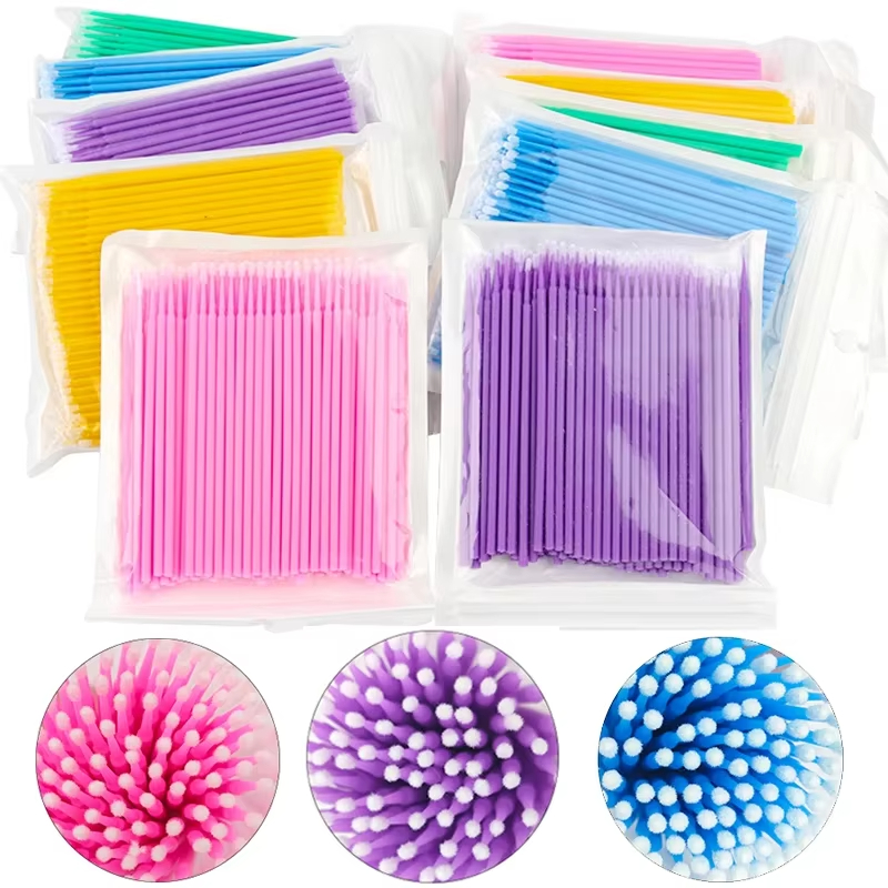 100Pcs Eyelash Cleaning Brush  - Eyelash Extension Vendor ulasan dan harga