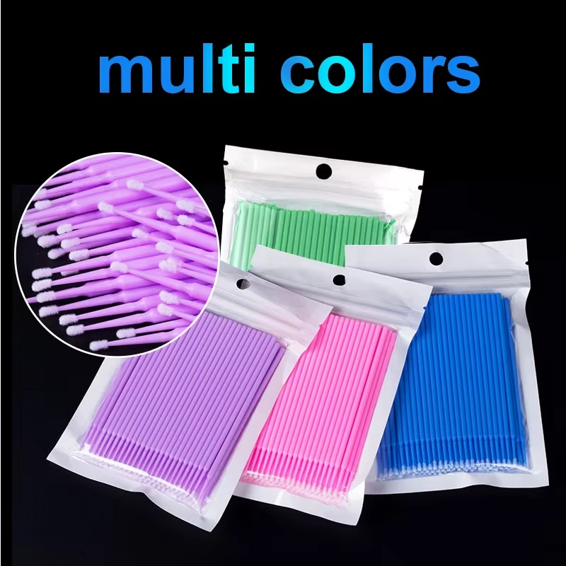100Pcs Eyelash Cleaning Brush  - Eyelash Extension Vendor ulasan dan harga