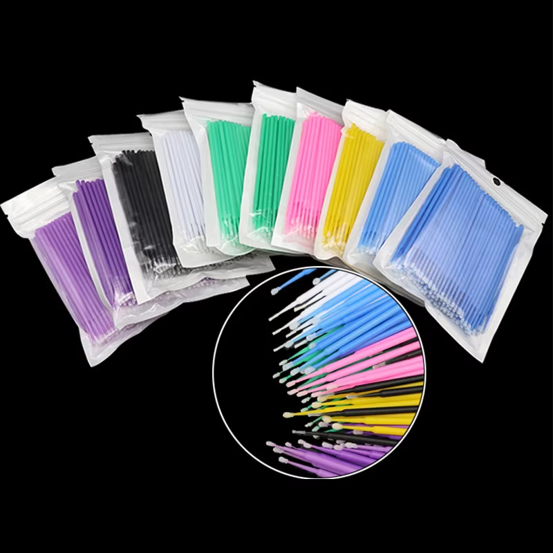 100Pcs Eyelash Cleaning Brush  - Eyelash Extension Vendor ulasan dan harga