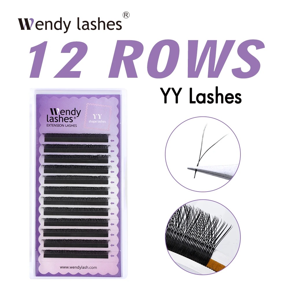 WENDY 2D YY Shape C/D Curl Eya - Eyelash Extension C Curl ulasan dan harga