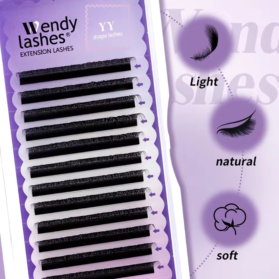 WENDY 2D YY Shape C/D Curl Eya - Eyelash Extension C Curl ulasan dan harga