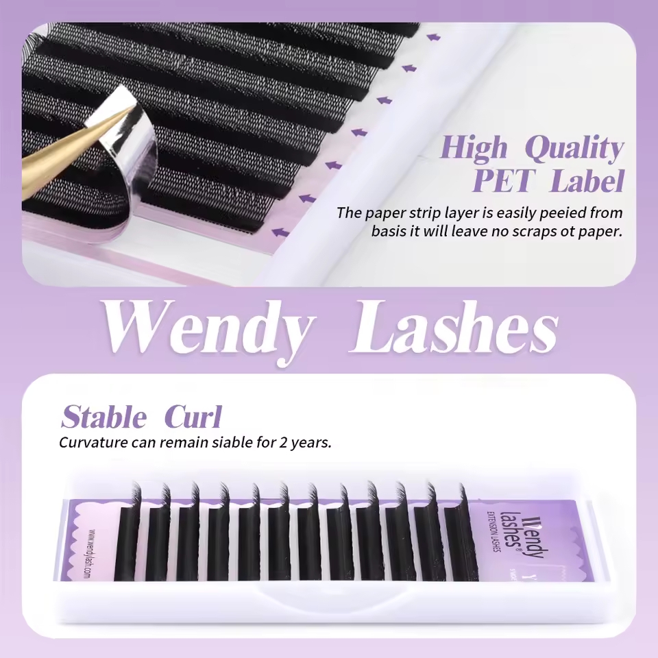 WENDY 2D YY Shape C/D Curl Eya - Eyelash Extension C Curl ulasan dan harga