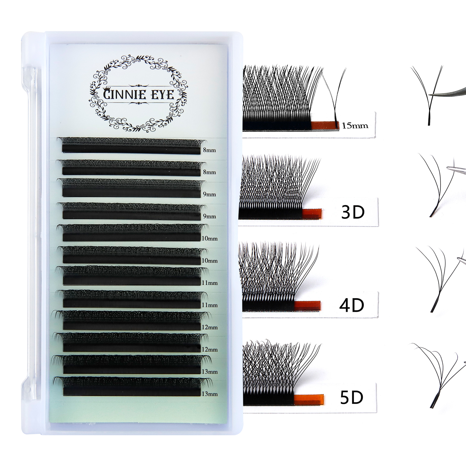 6DW Lash Extensions 5DW Premad - Eyelash Extension Logo ulasan dan harga