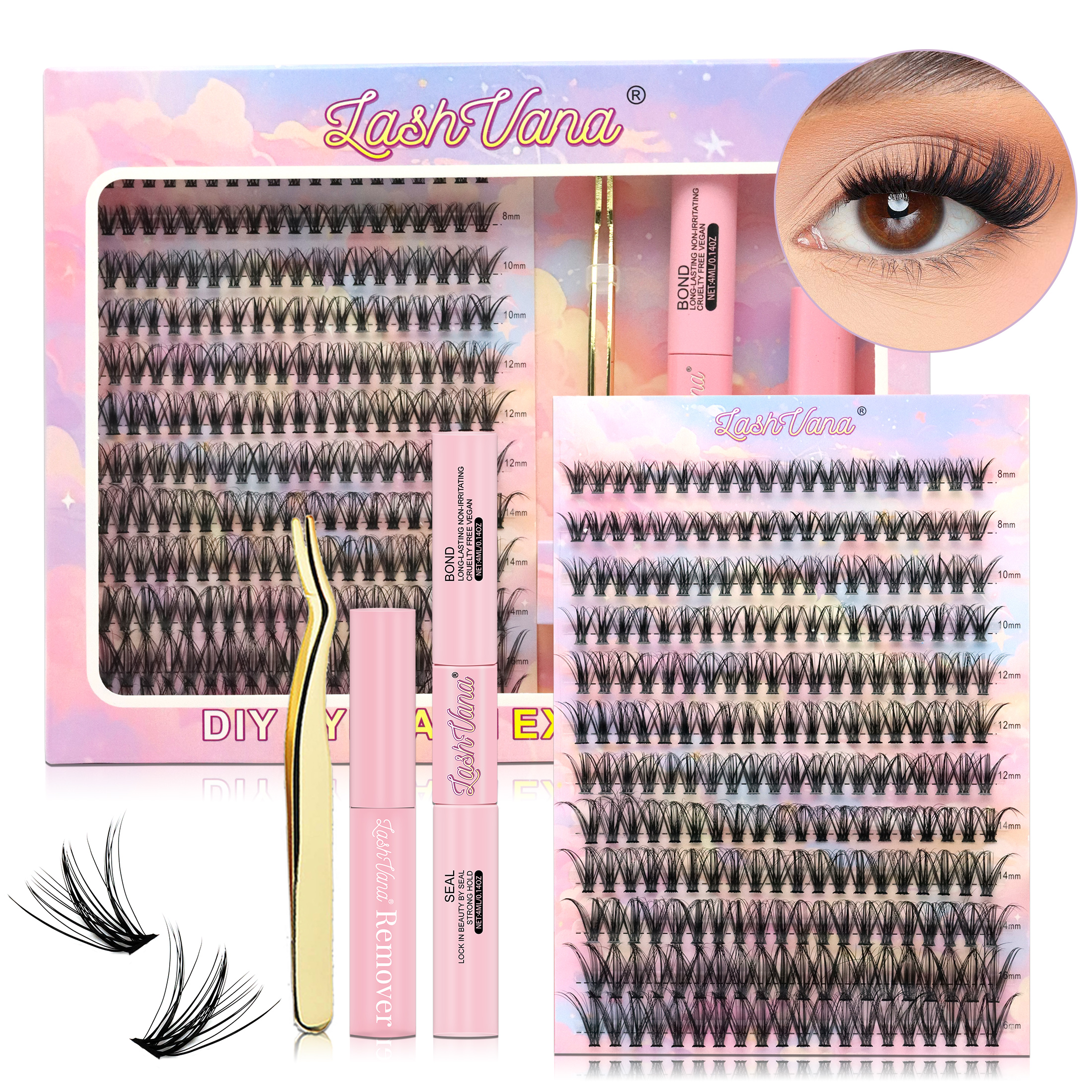 DIY Lashes Extension Kit Eyela - Eyelash Extension Equipment ulasan dan harga
