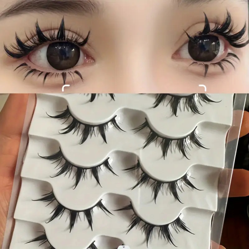 5 Pairs of Anime-Style False E - Eyelash Extension Anime Style ulasan dan harga