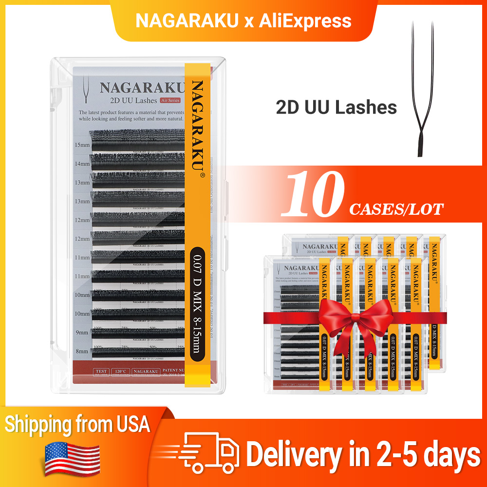 NAGARAKU Ship from USA 10 case - Eyelash Extension Usa ulasan dan harga