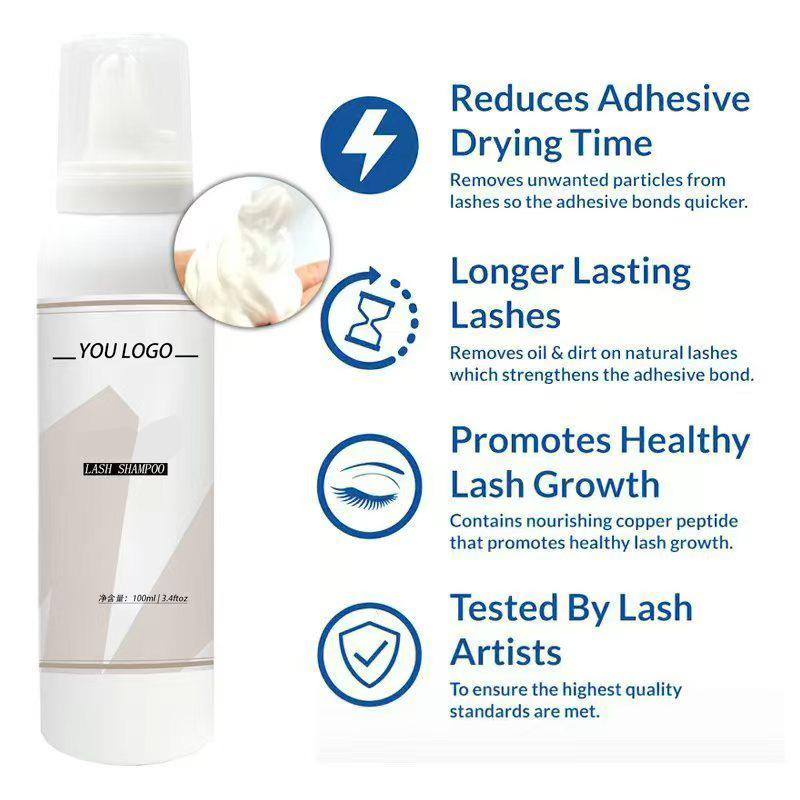 Custom Whipped Lash Cream Sham - Eyelash Extension Logo ulasan dan harga