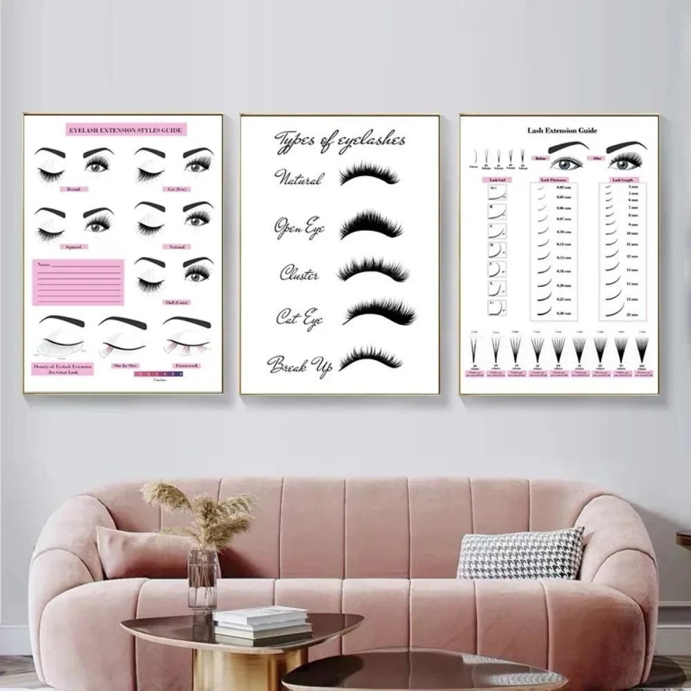 Canvas Painting HD Print Wall  - Eyelash Extensions ulasan dan harga